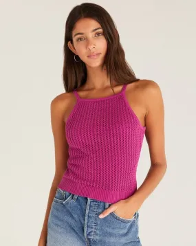 Diana Sweater Tank- Rose Violet