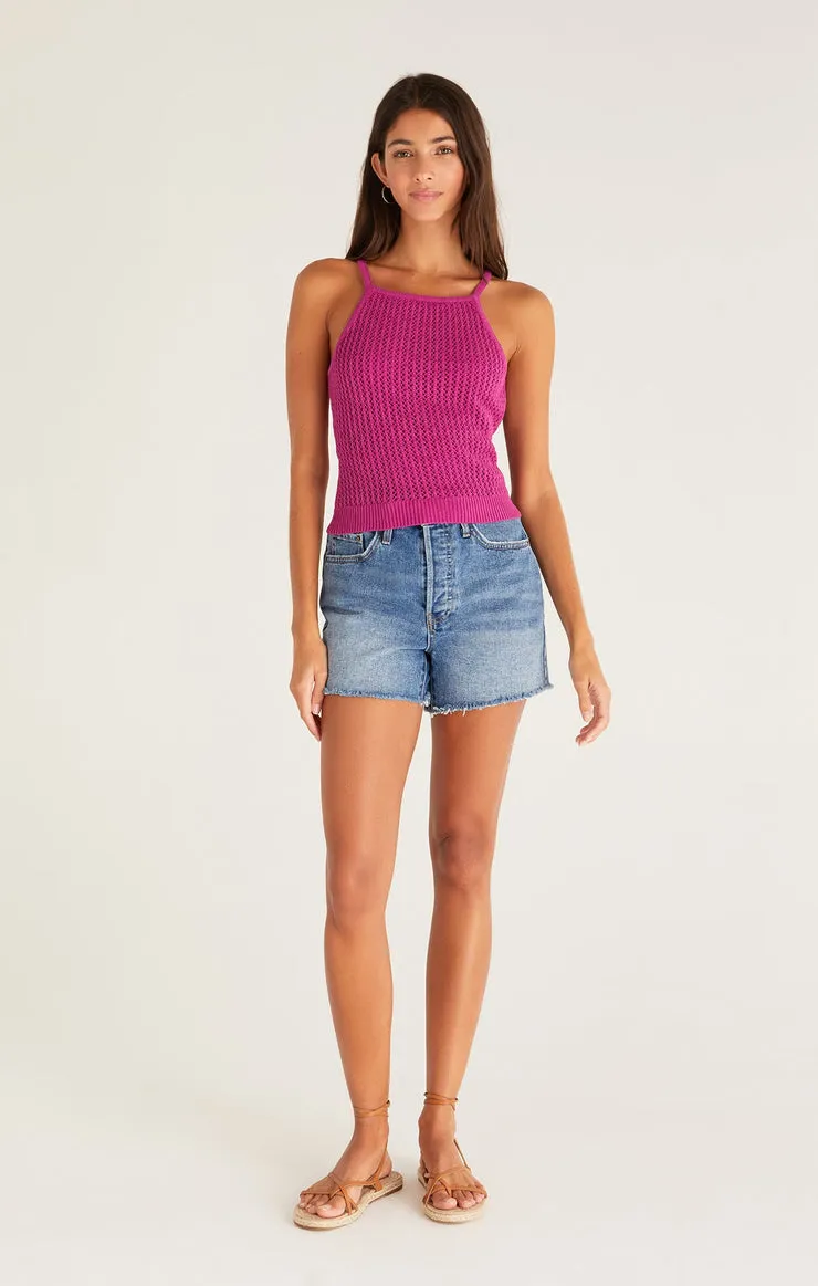 Diana Sweater Tank- Rose Violet