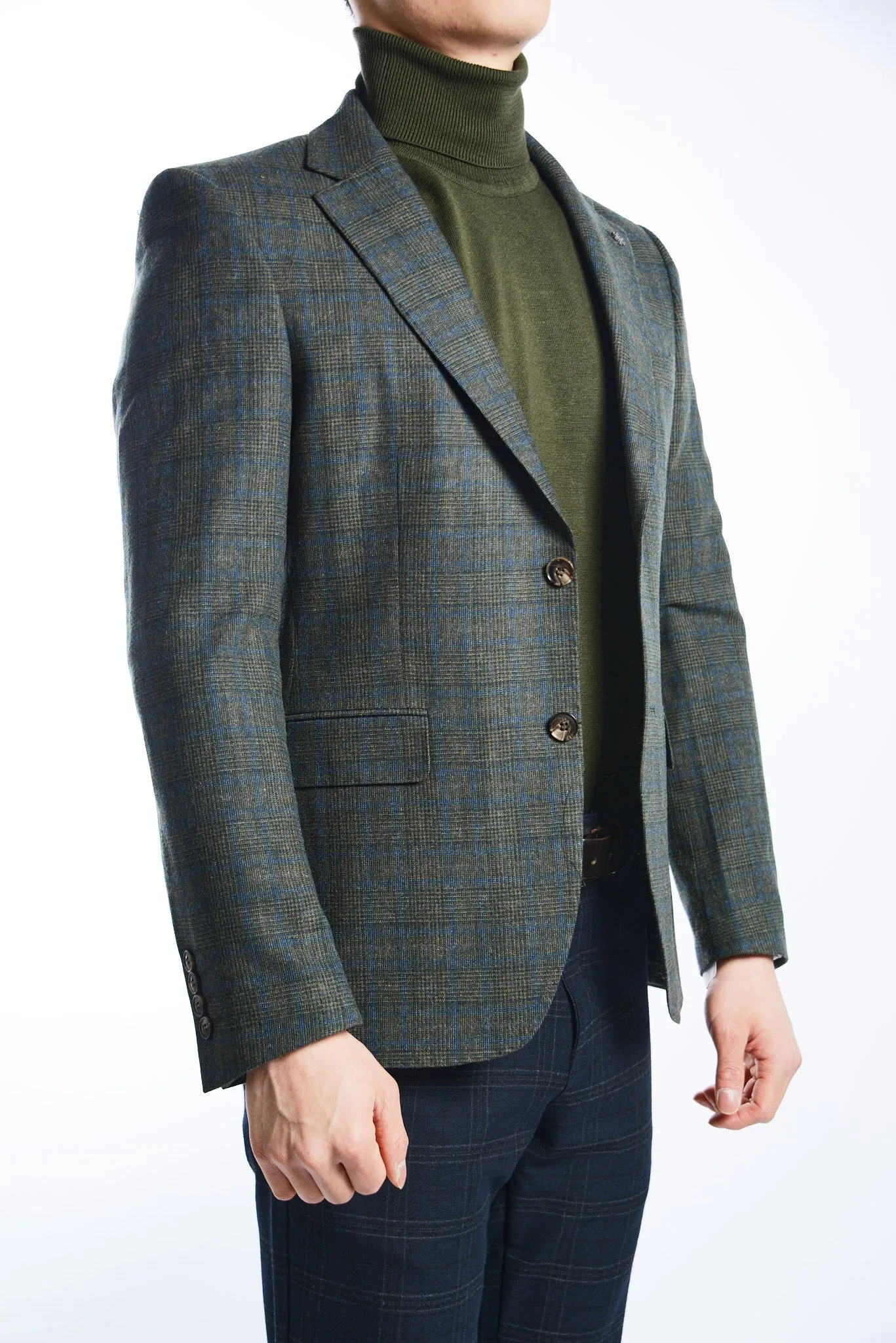 DT Windowpane Euro Sport Coat