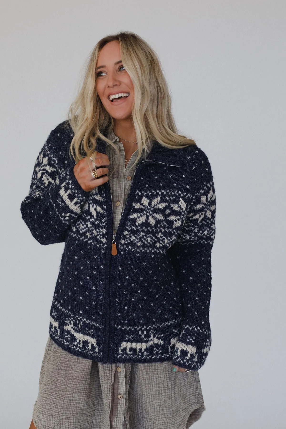 Eleanora Cardigan - Navy