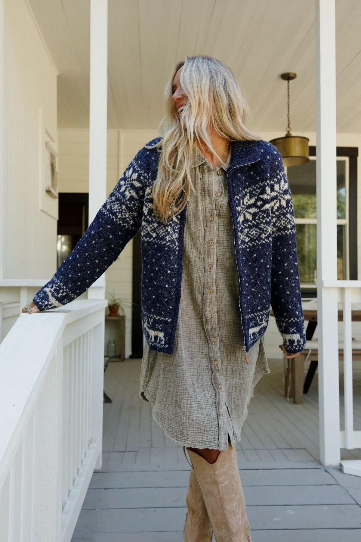 Eleanora Cardigan - Navy