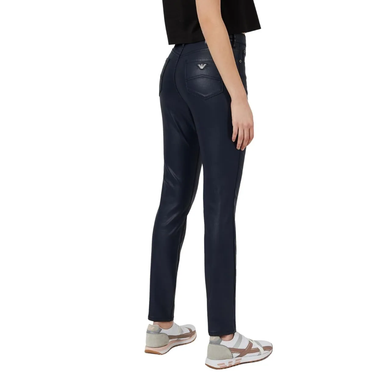 Emporio Armani J20 Coated Skinny Jeans