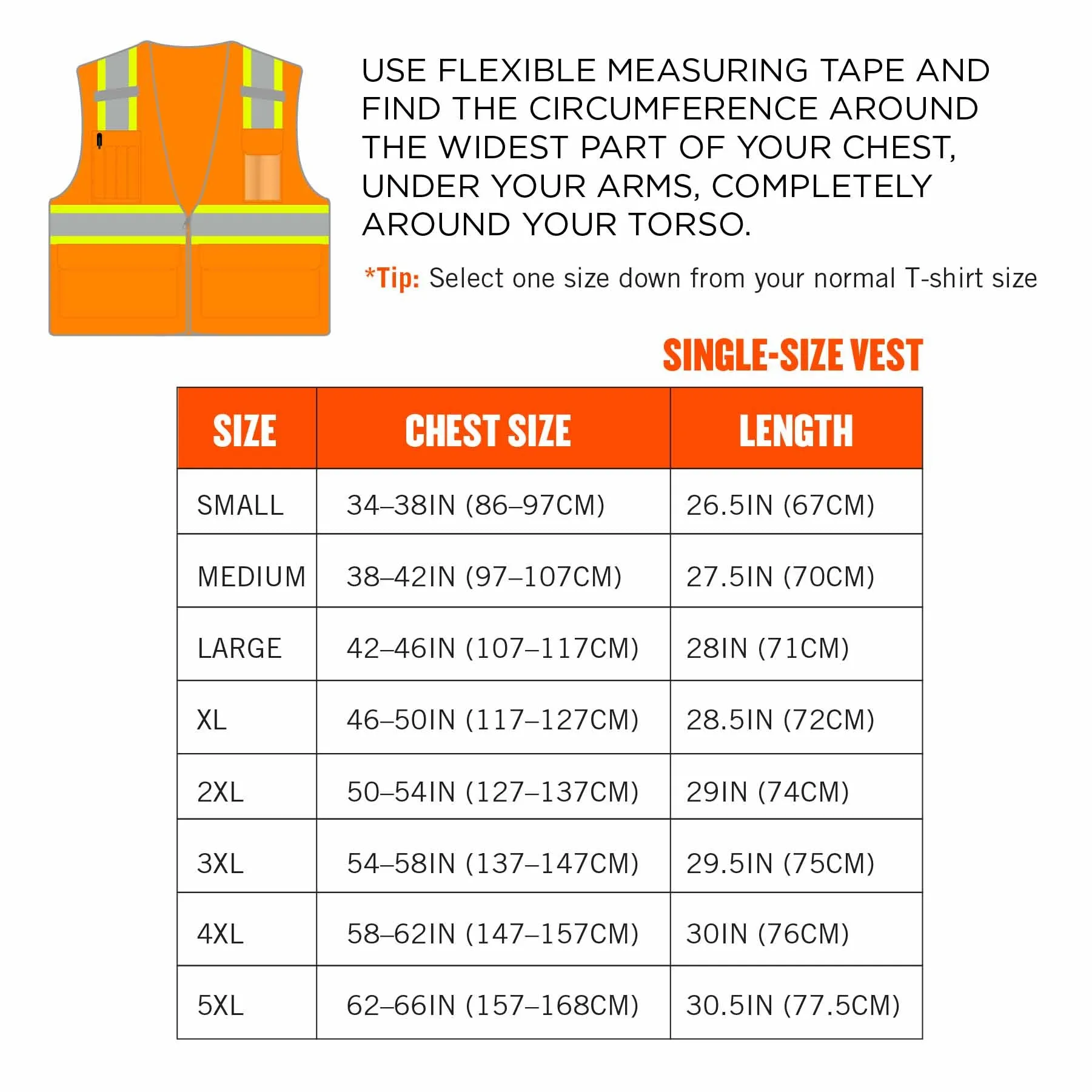 Ergodyne 24574 8246Z-S L Orange Class 2 Two-Tone Mesh Vest - Single Size