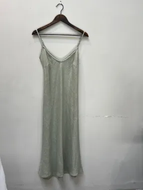 Farrah Slip Dress in French Linen - Seagrass