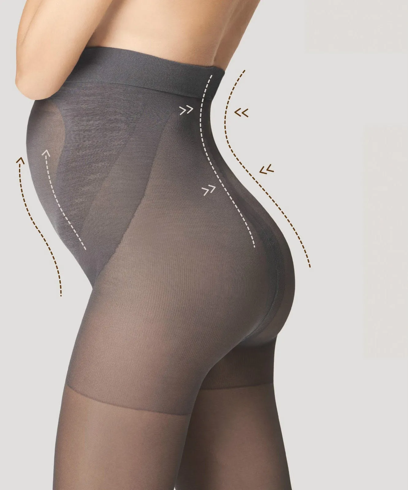 Fiore Maternity Tights Mama 40 Denier Body Care   Silver Fresh Anti Bac