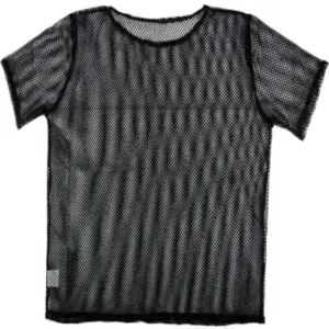 Fishnet Top Short Sleeve - Black