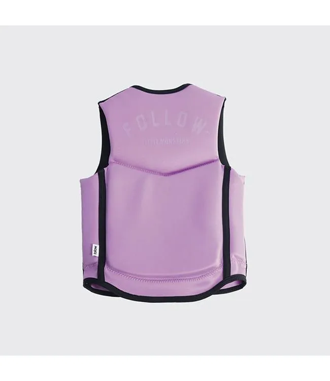 Follow Monster Kids Life Vest (2023) - Black/Purple