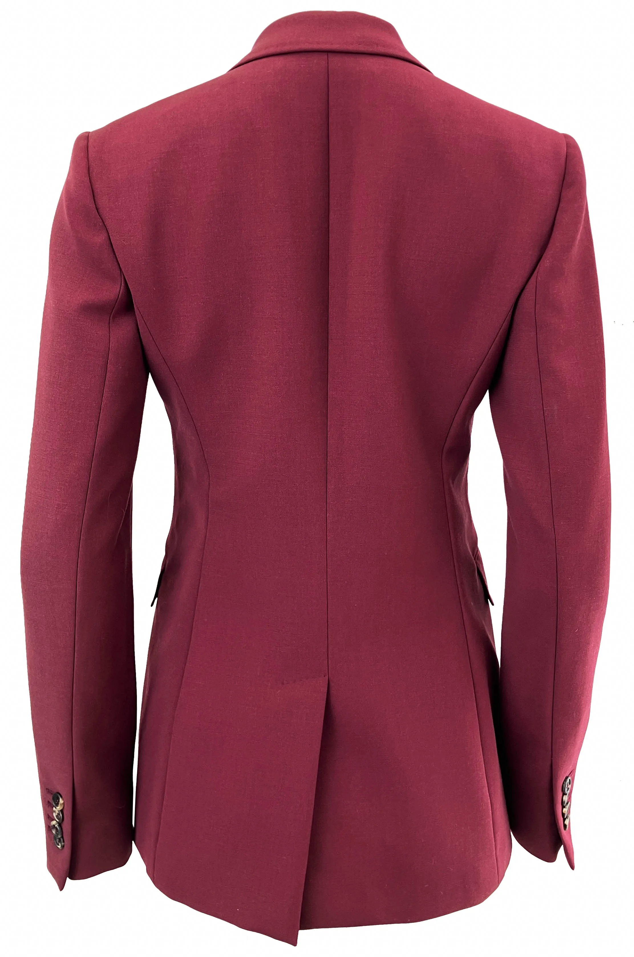 Gabriela Hearst Angela Blazer in Deep Bordeaux