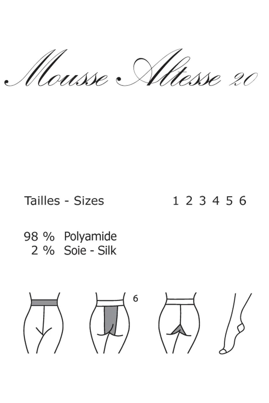 GERBE MOUSSE ALTESSE 20 Paprika Tights