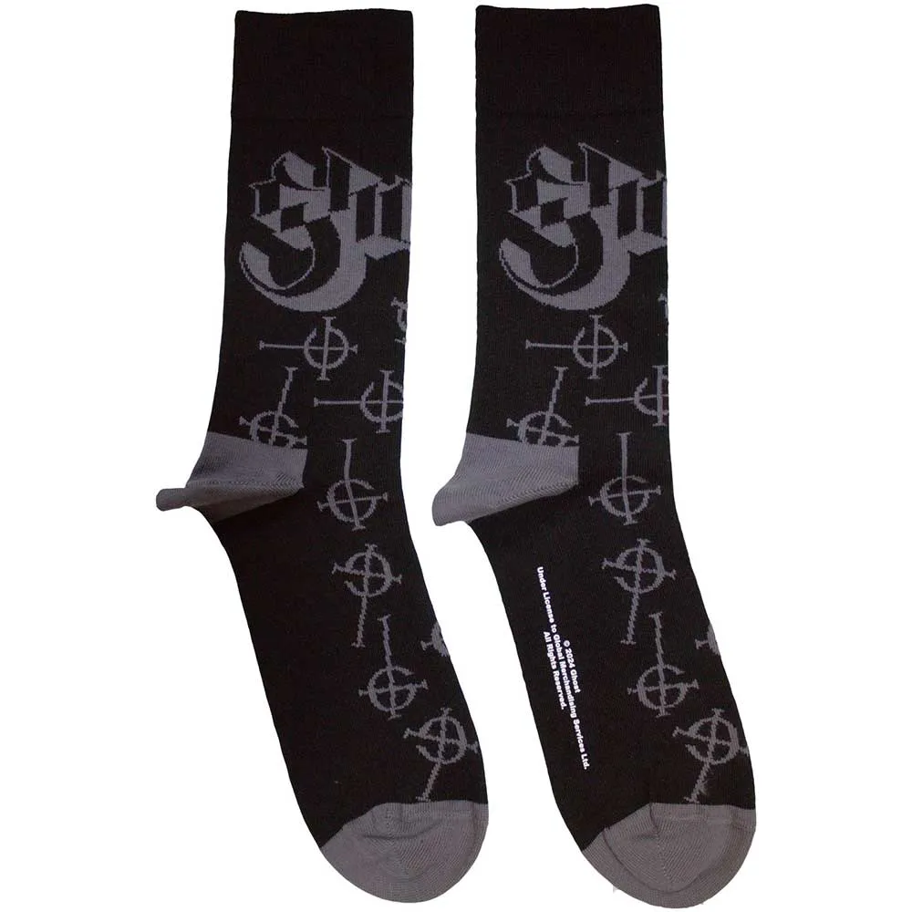 Ghost Unisex Ankle Socks: Symbol Pattern (UK Size 7 - 11)