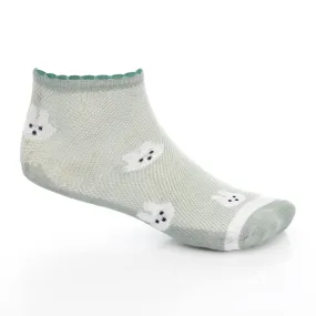 Girl's No Show Socks -Mint