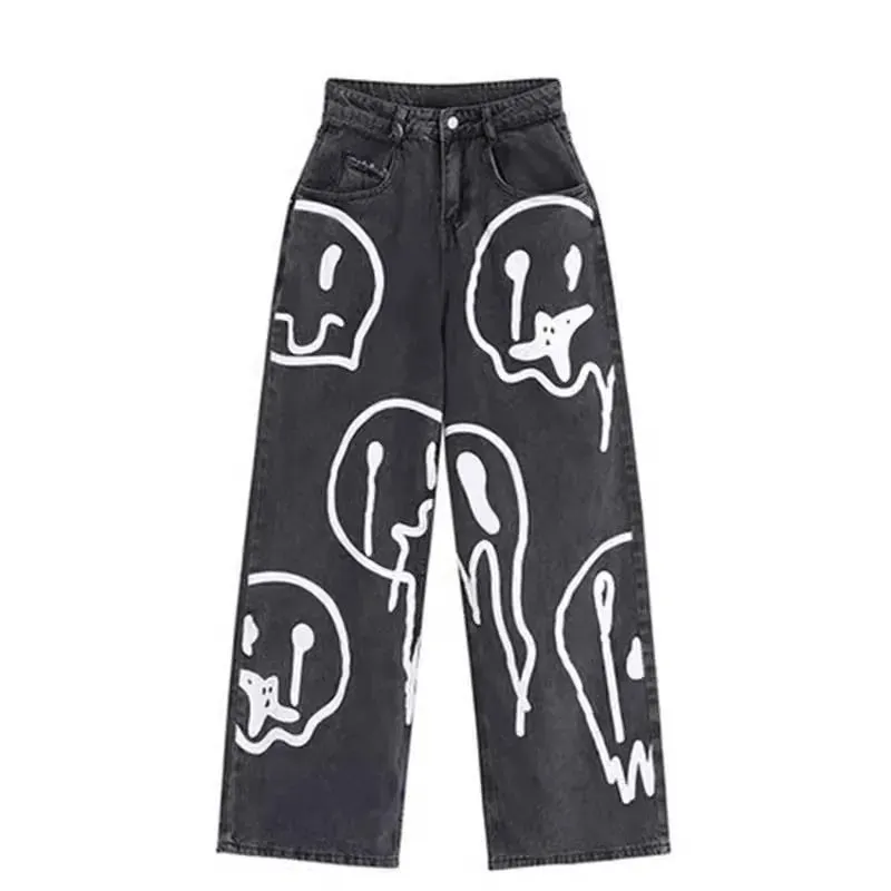 Gothic Halloween Cartoon Ghost Pants