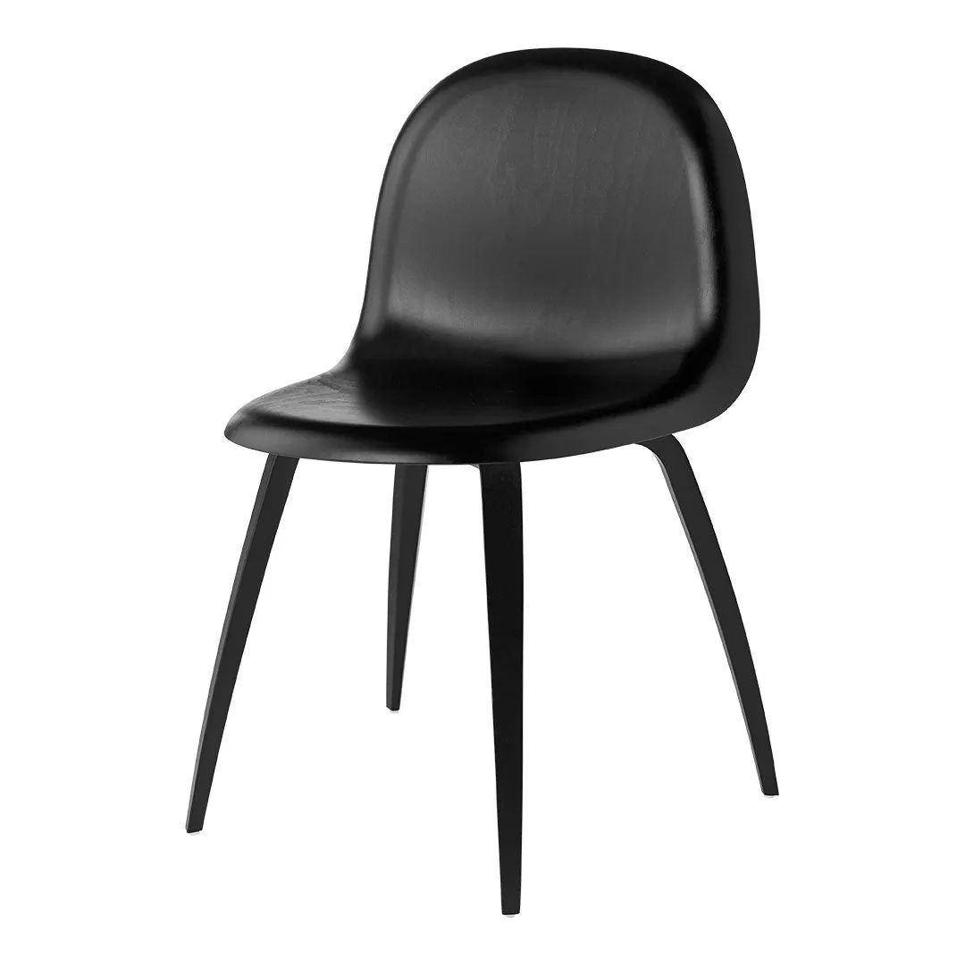 Gubi 3D Dining Chair - Wood Base