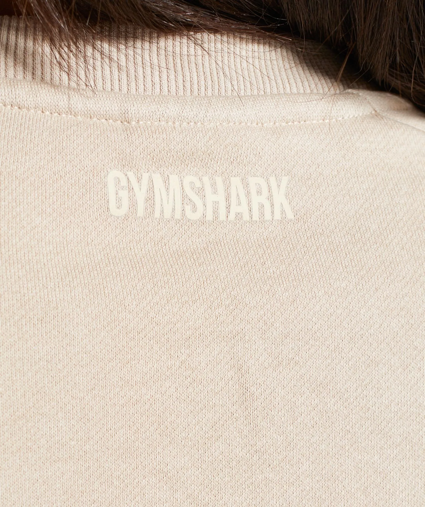 Gymshark 24/7 Cropped Sweater - Sand