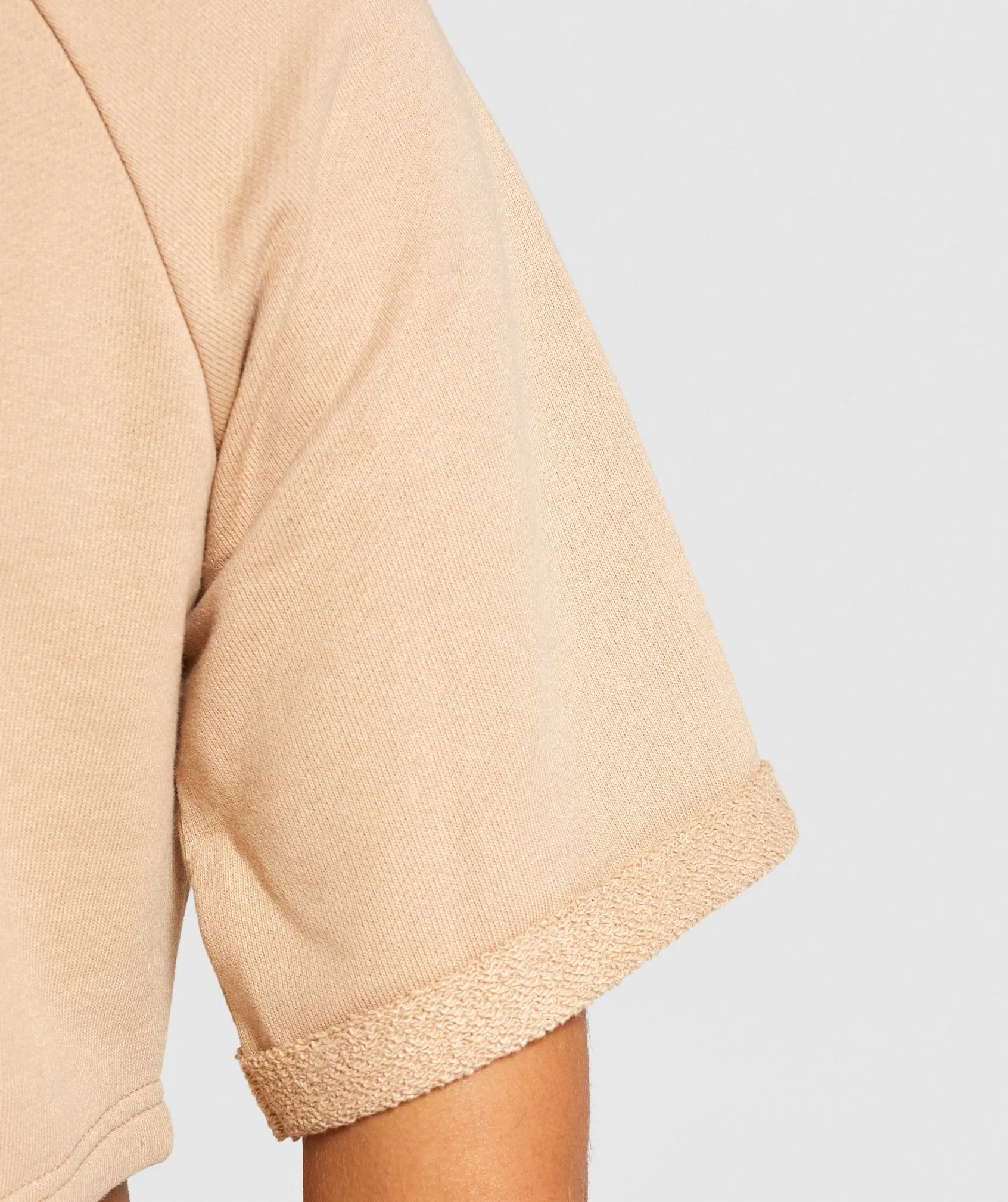 Gymshark The Visionaries Boxy Cropped Sweater - Beige