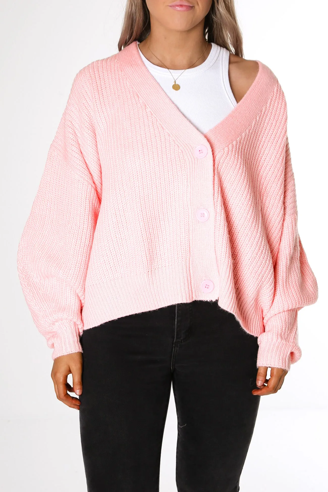 Henry Cardigan Pink Salt