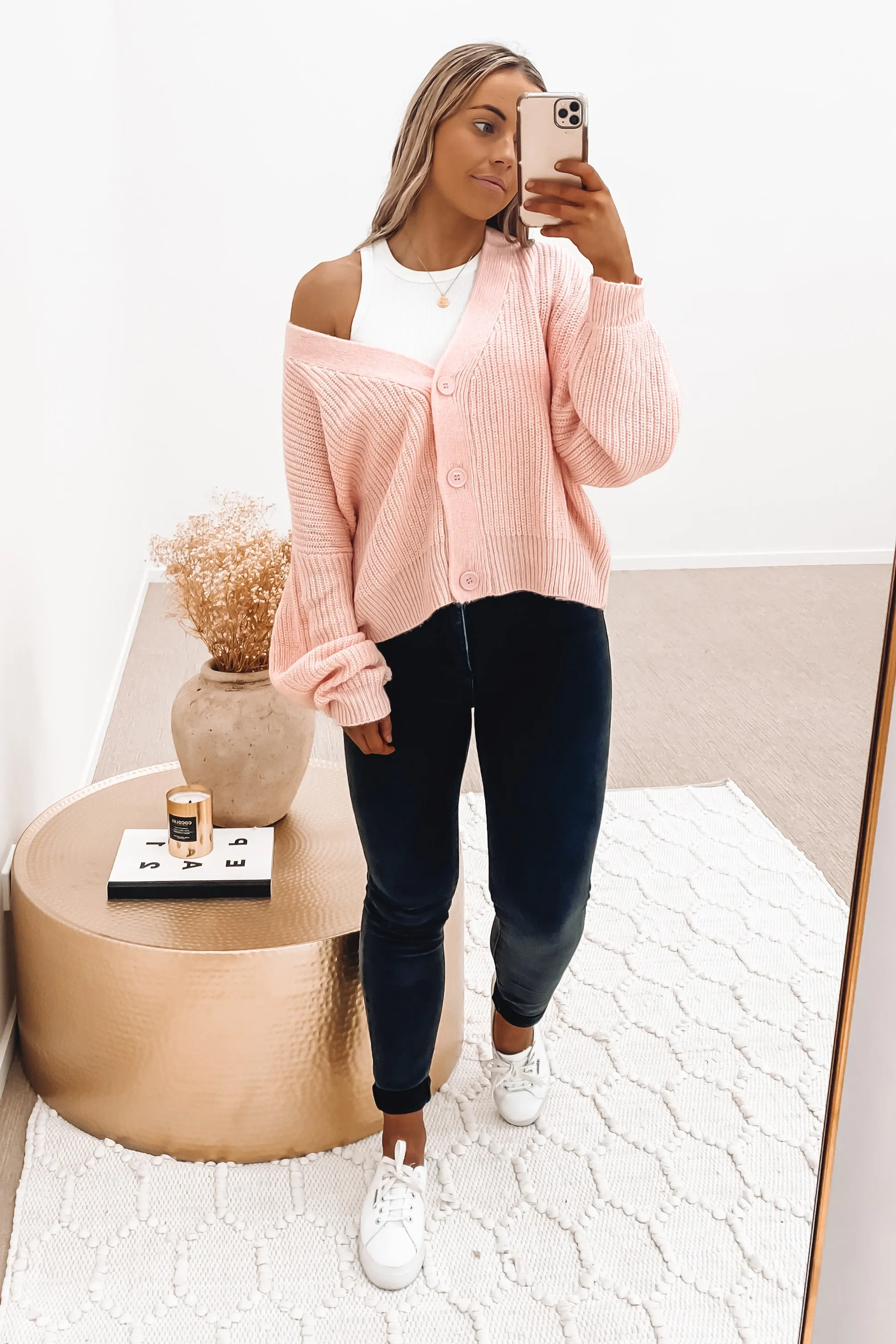 Henry Cardigan Pink Salt