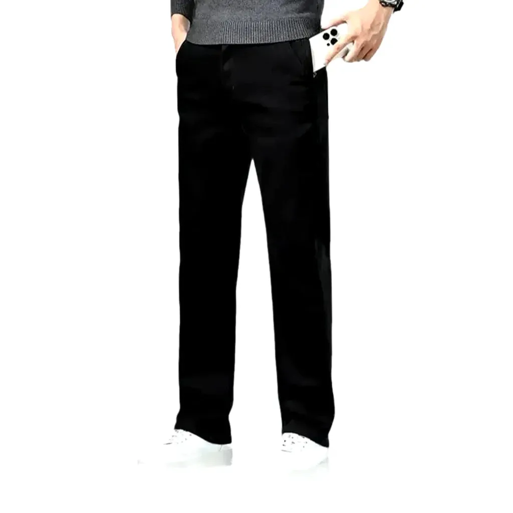 High waist casual men's jeans