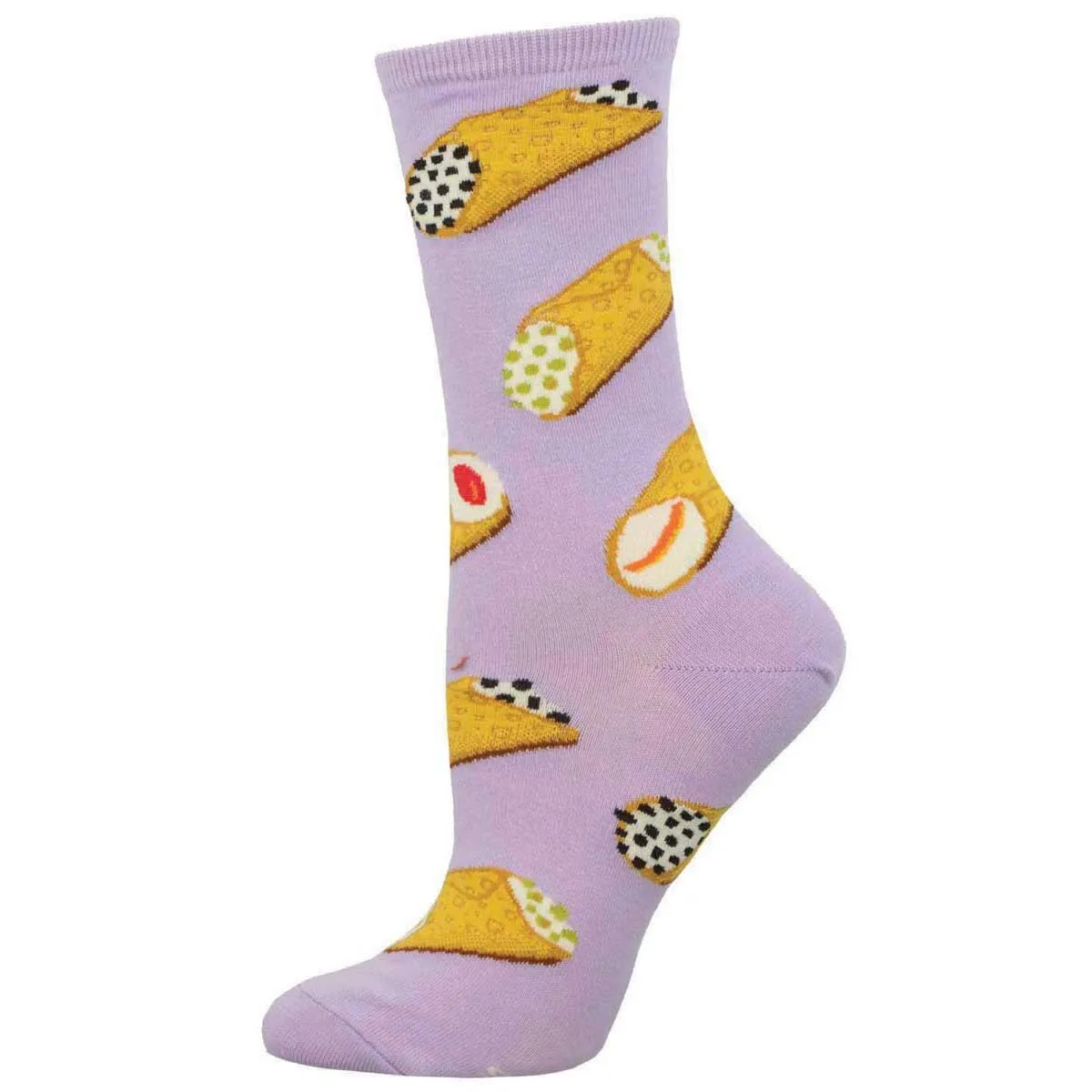 Holy Cannoli! (Purple) Crew Sock S/M