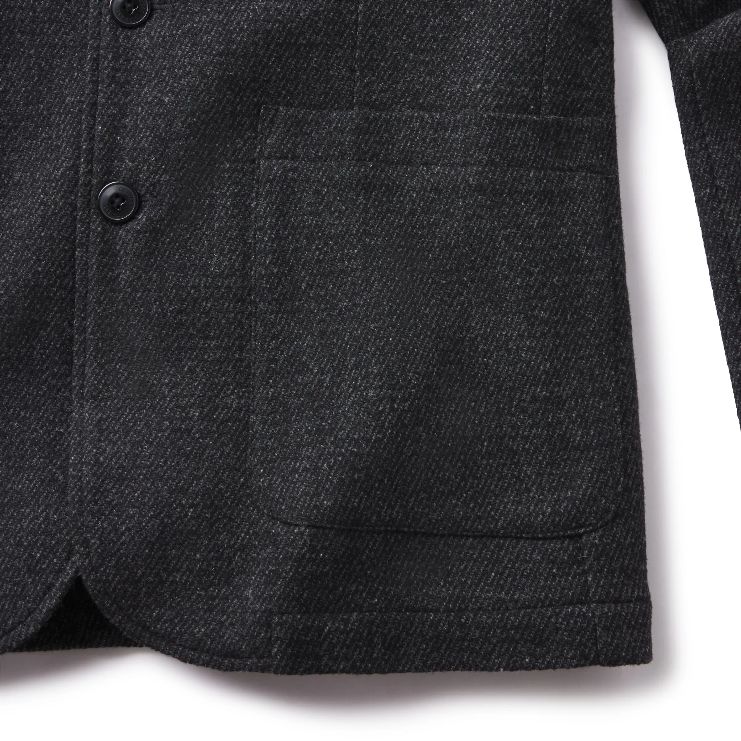 Hutton Wool Twill Sport Coat - Charcoal