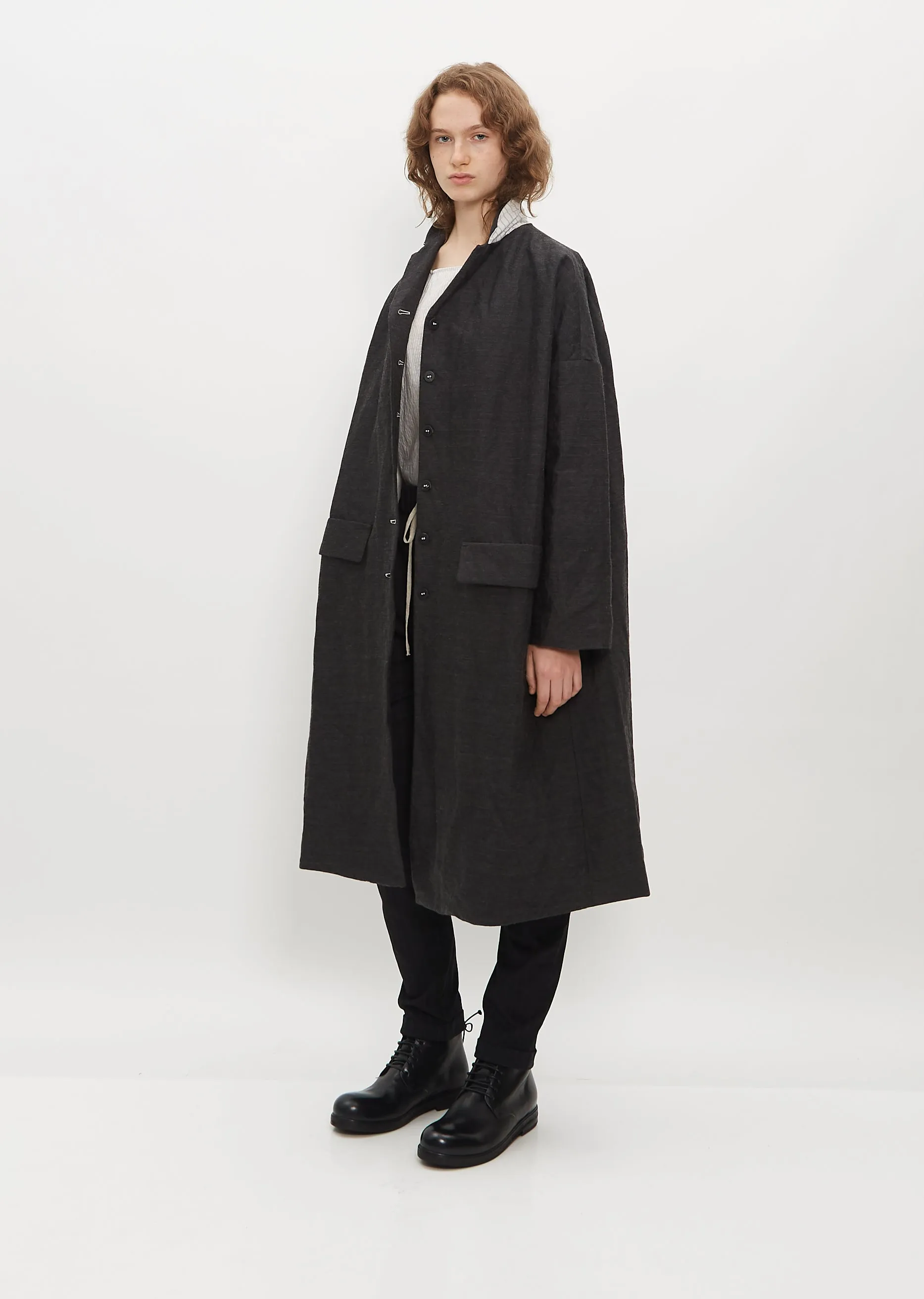 Inox Cotton and Virgin Wool Coat