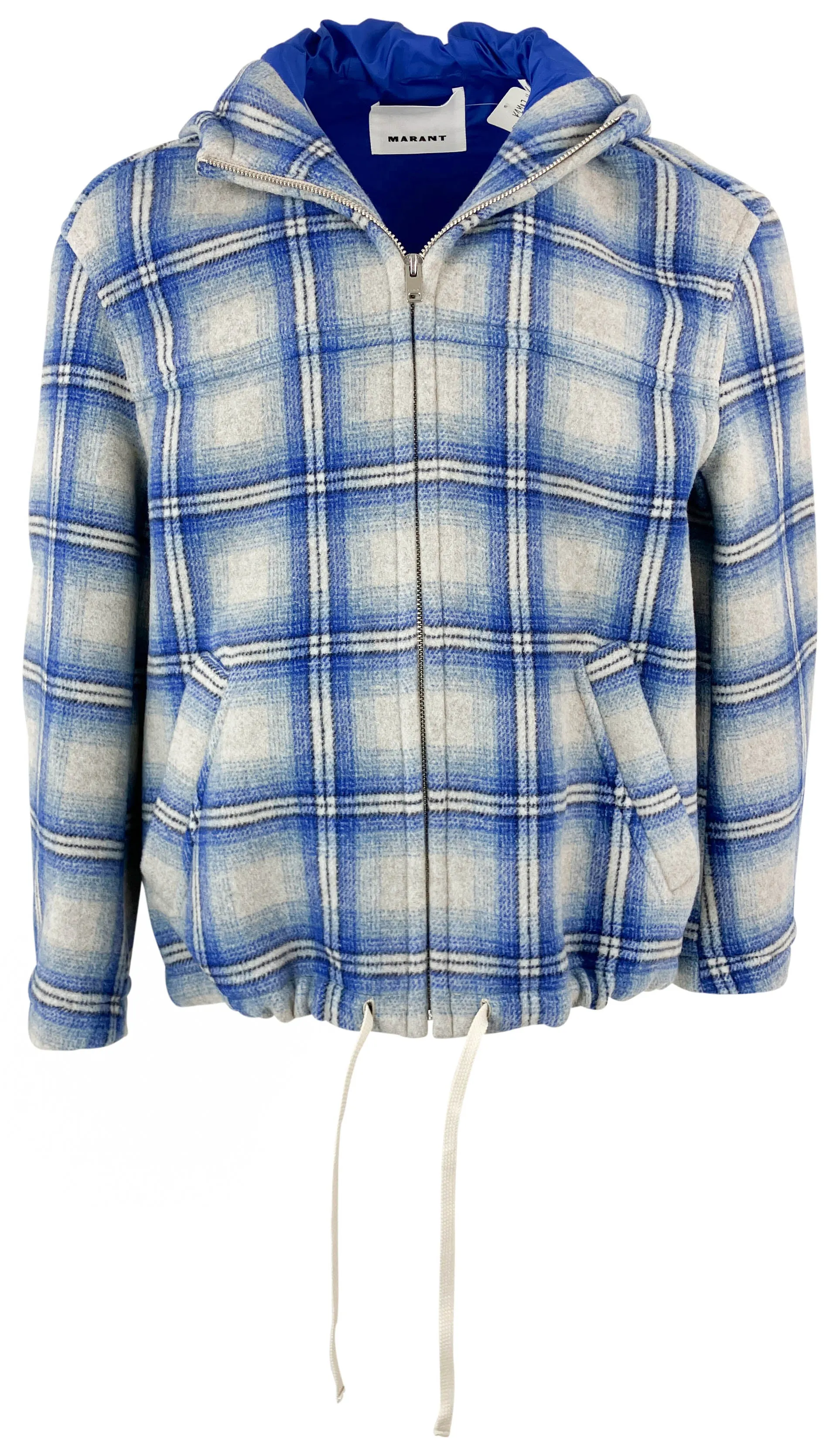 Isabel Marant Kurt Coat in Blue Plaid