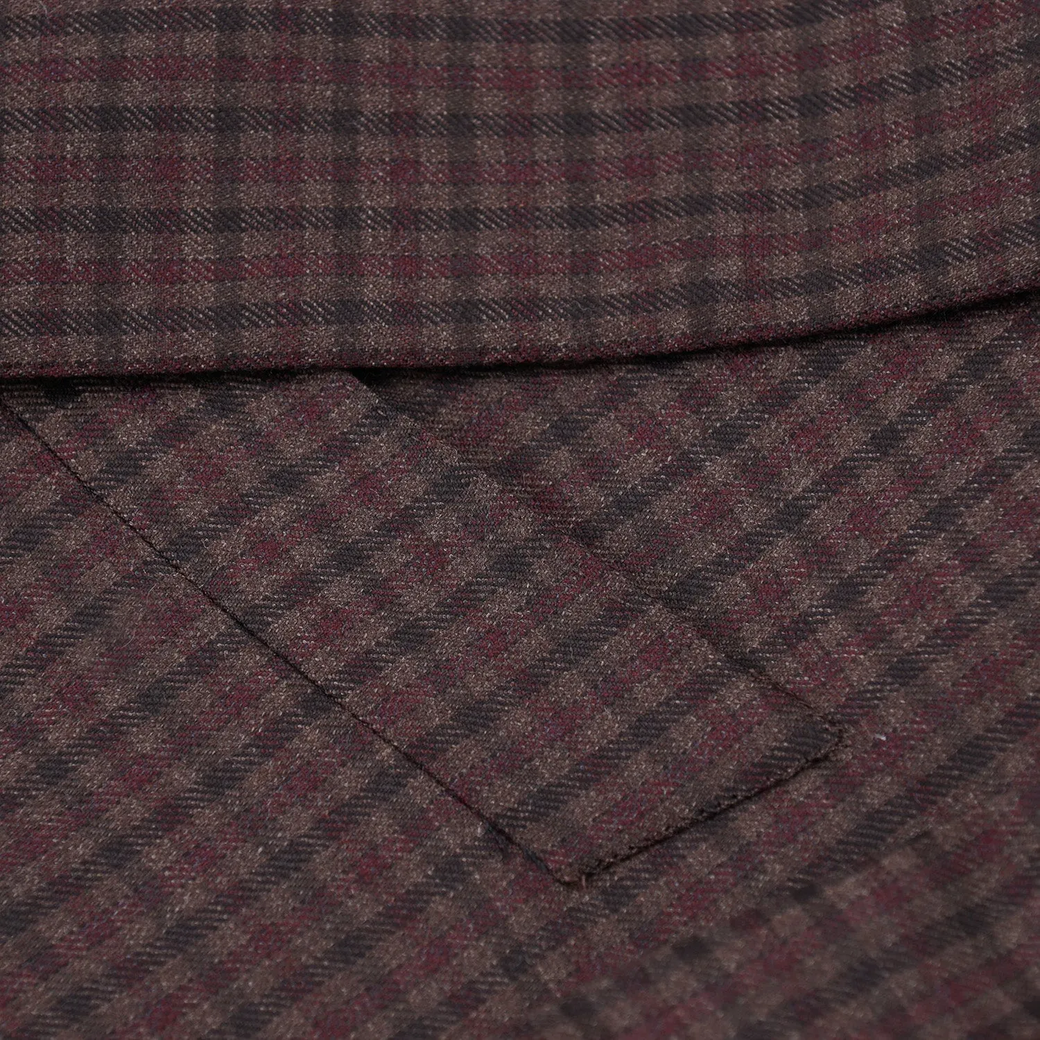 Isaia Damier Check Wool Sport Coat