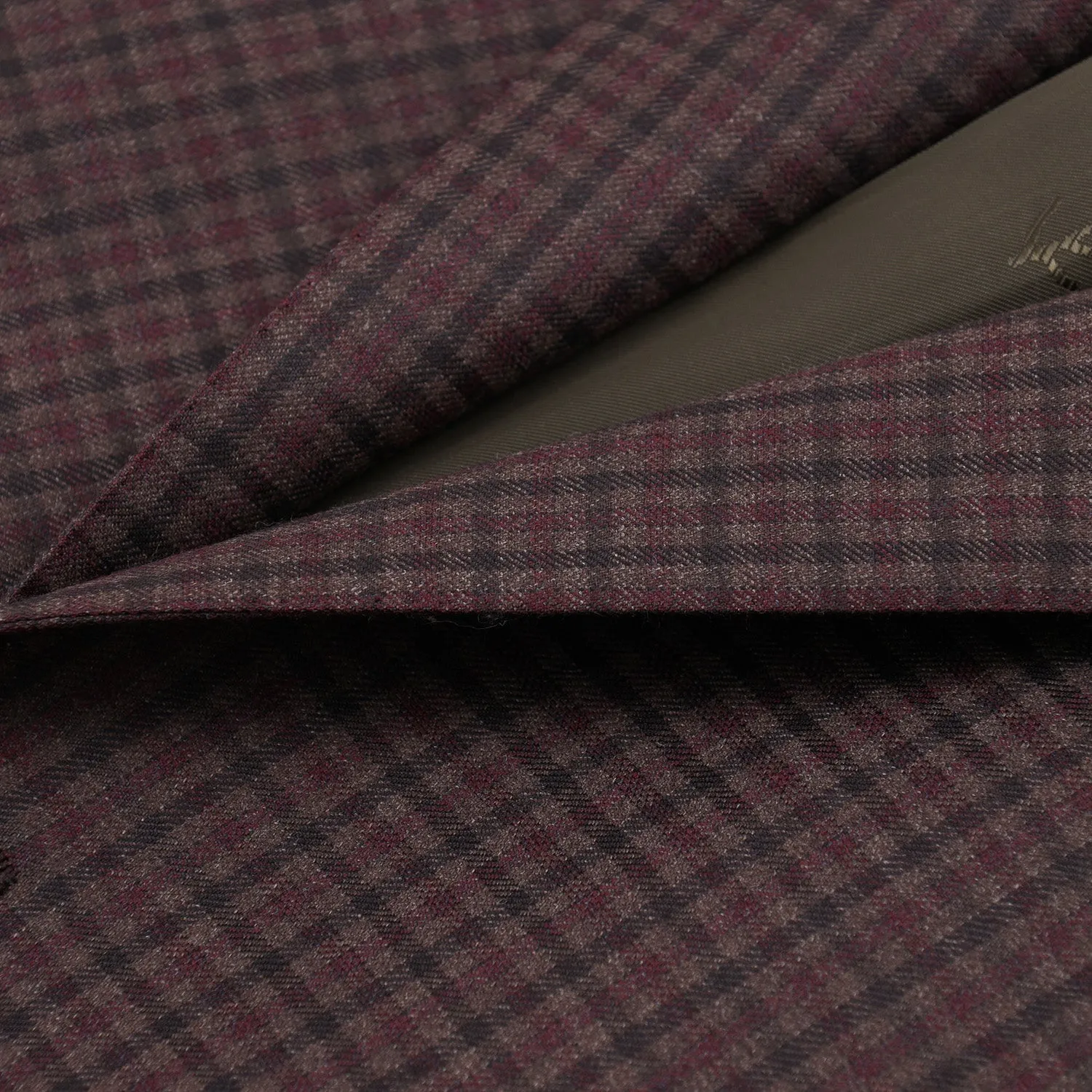 Isaia Damier Check Wool Sport Coat