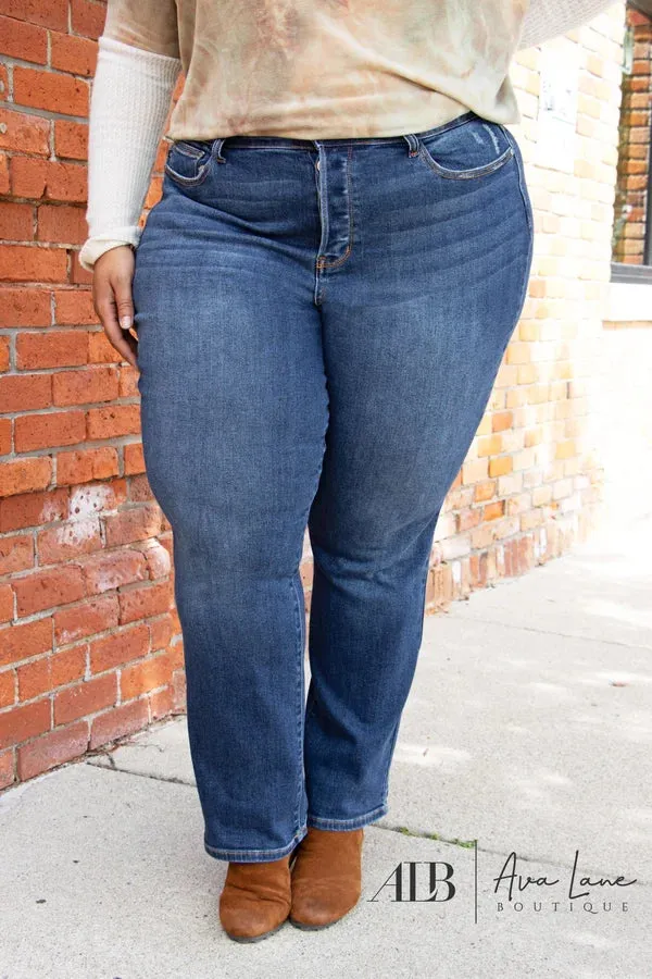 Judy Blue It's The Magic High-Rise Straight Leg Dad Denim