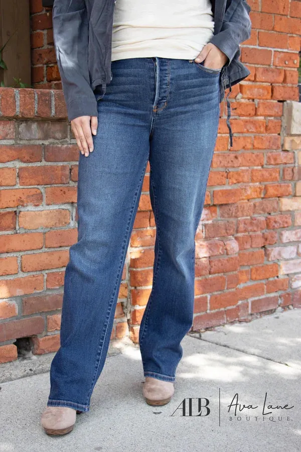 Judy Blue It's The Magic High-Rise Straight Leg Dad Denim