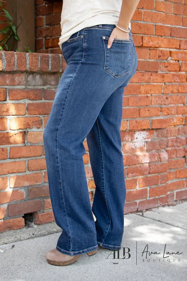 Judy Blue It's The Magic High-Rise Straight Leg Dad Denim