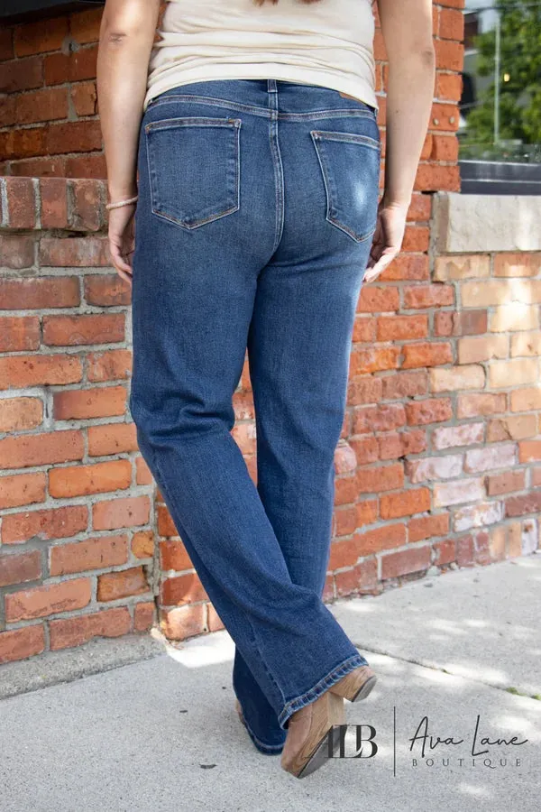 Judy Blue It's The Magic High-Rise Straight Leg Dad Denim