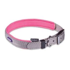 Kazoo Active Dog Collar Silver & Pink