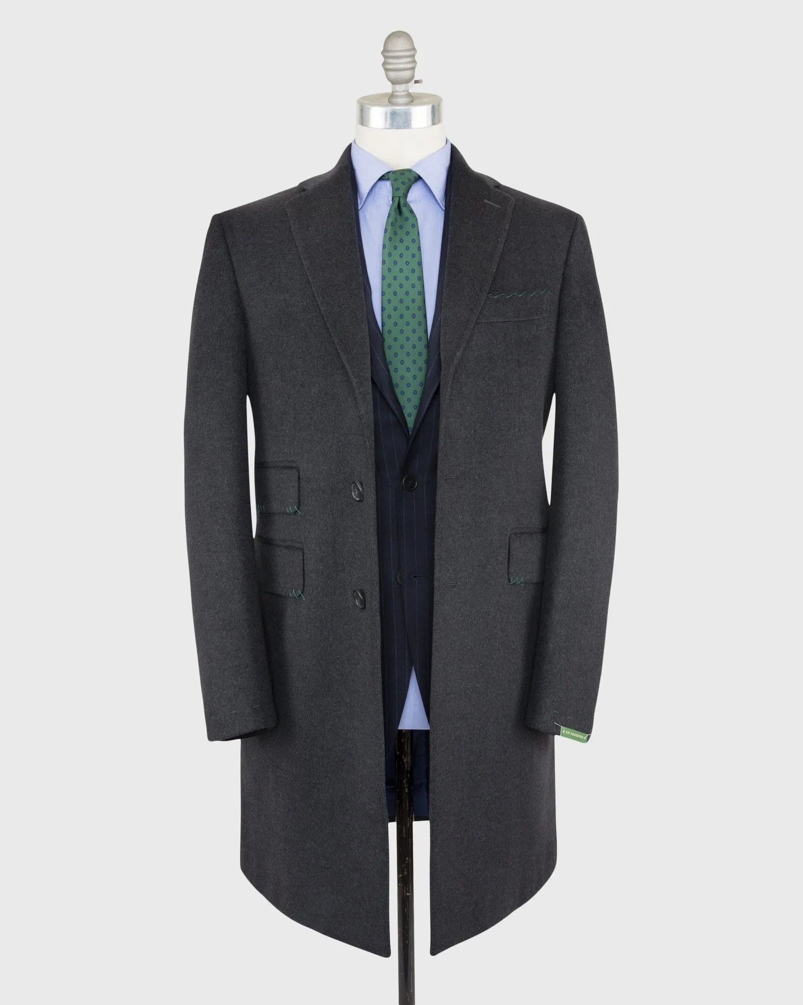 Kincaid No. 3 Topcoat in Charcoal Wool Flannel