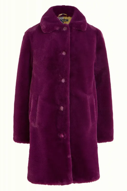 KING LOUIE Caspia Purple Anais Coat Long Phily