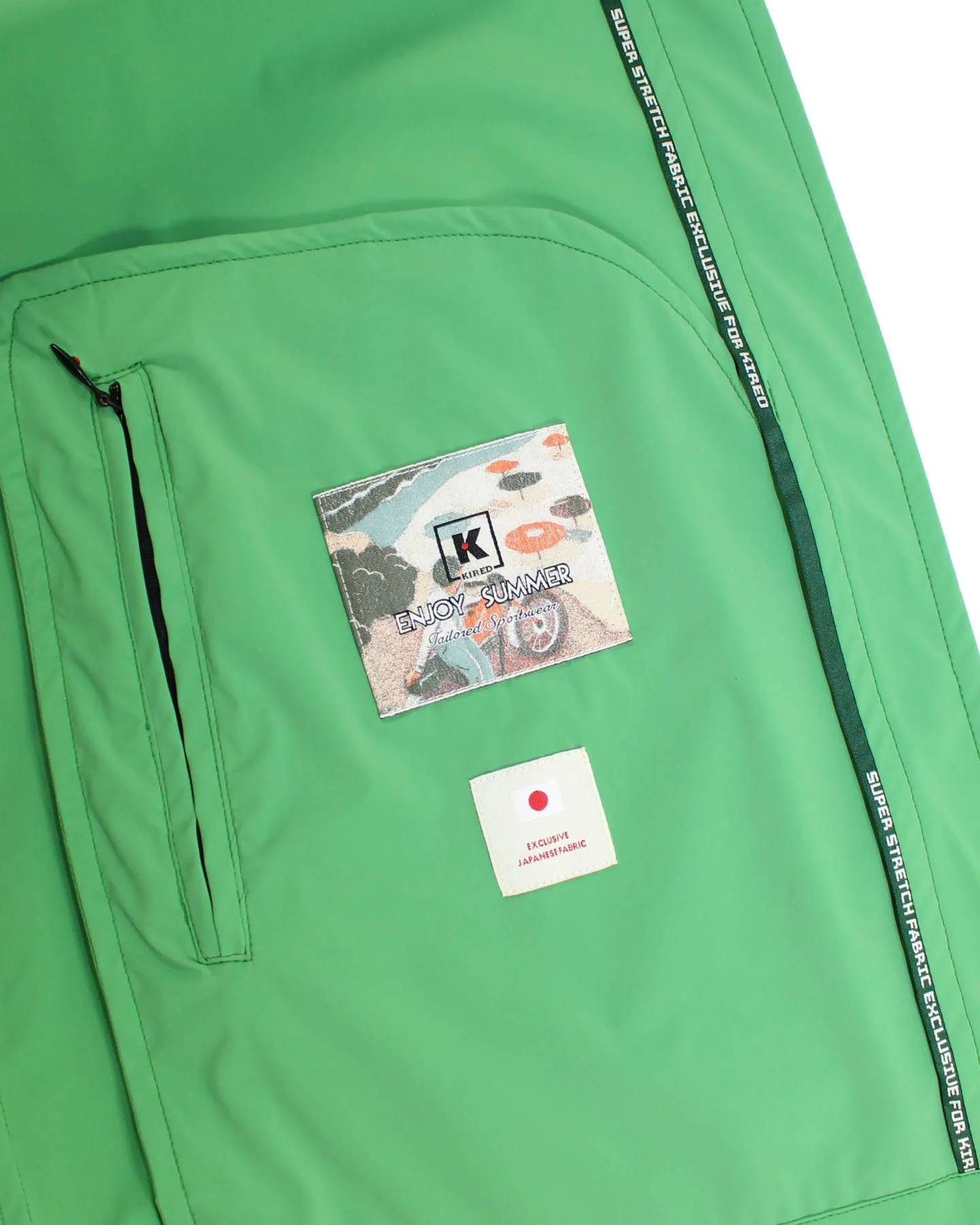 Kired Kiton Jacket Green Rain Coat EU 46 / XS - SALE