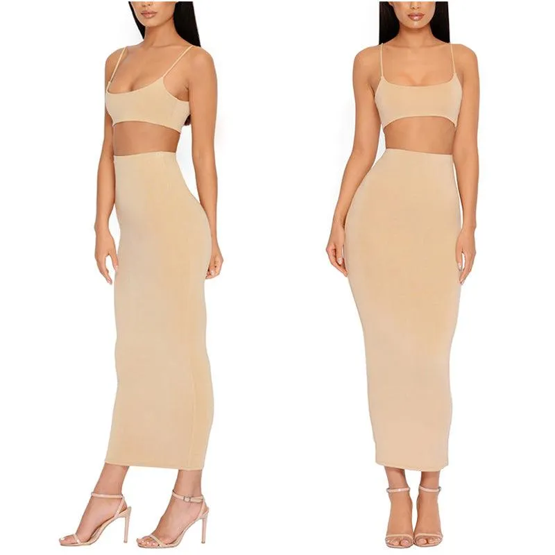 KittenAlarm - Ellie Bralette Top & Long Skirt Set