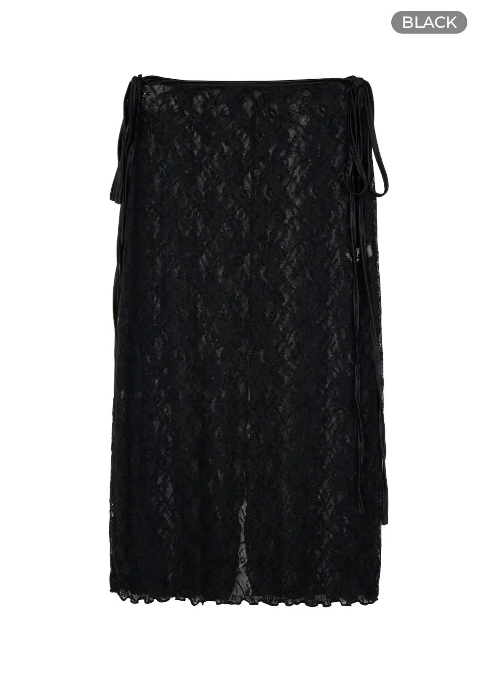 Lace Whisper Maxi Wrap Skirt CG414