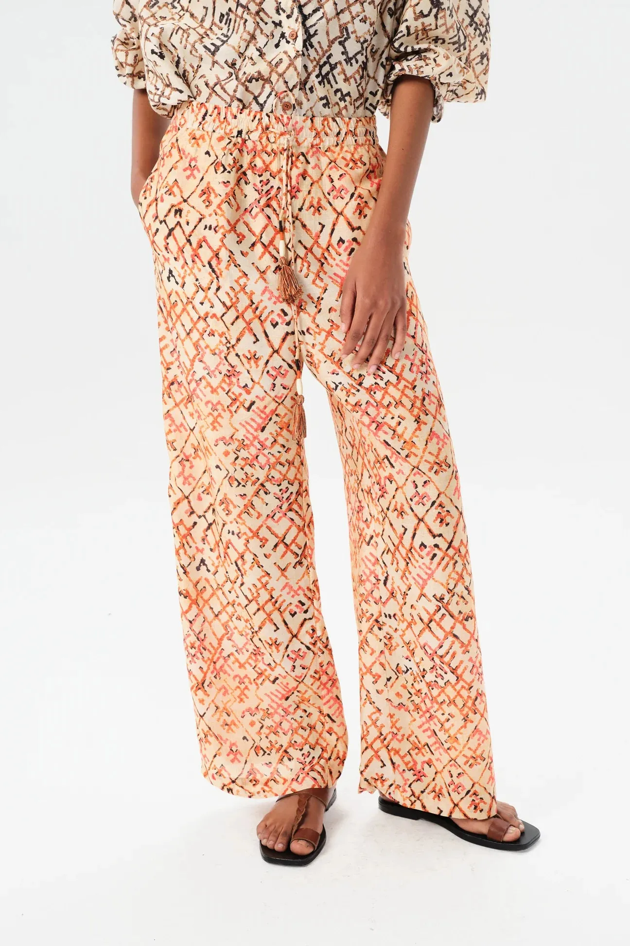 LAFINUR AFRICA PANTS - ETHNIC BRICK