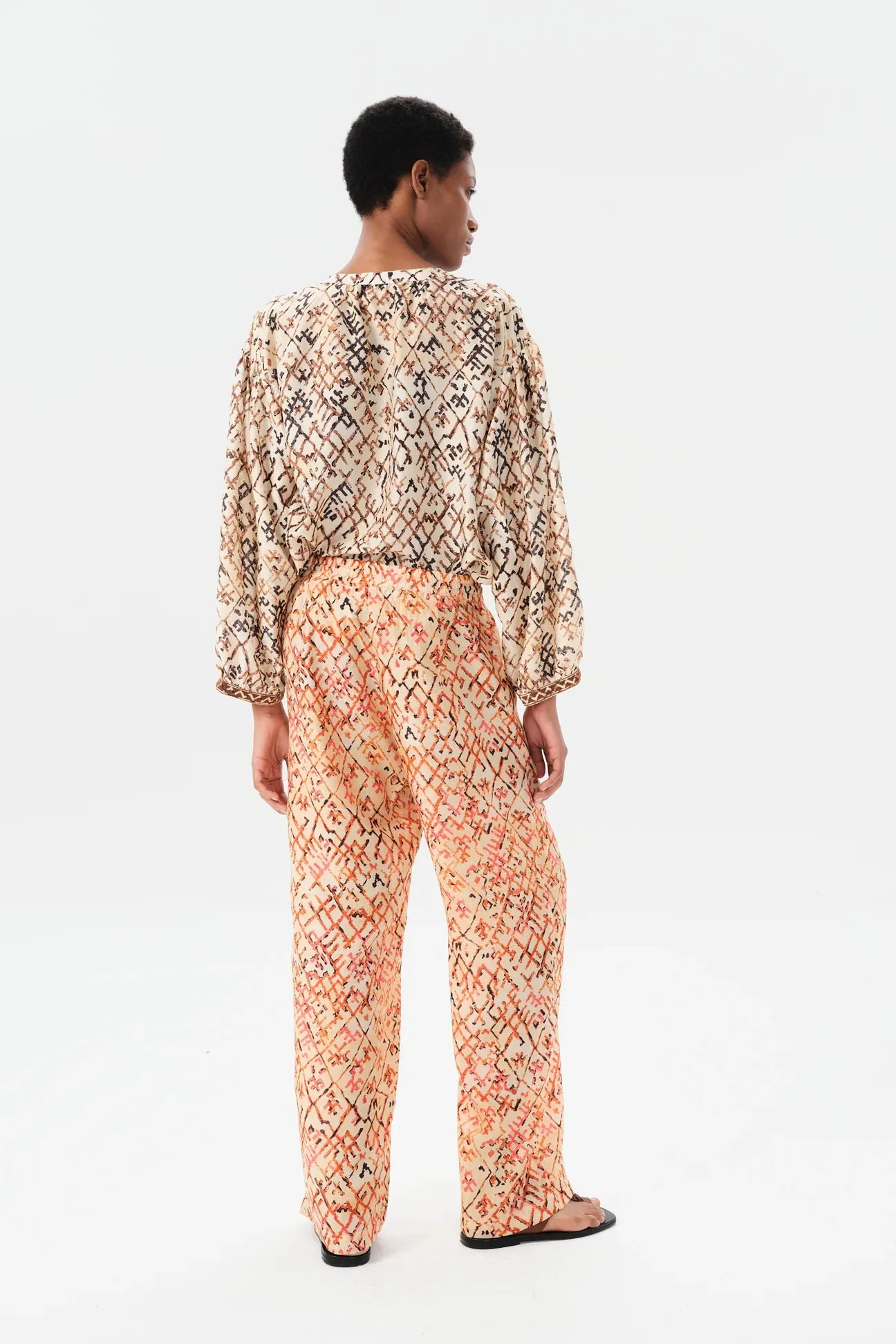 LAFINUR AFRICA PANTS - ETHNIC BRICK