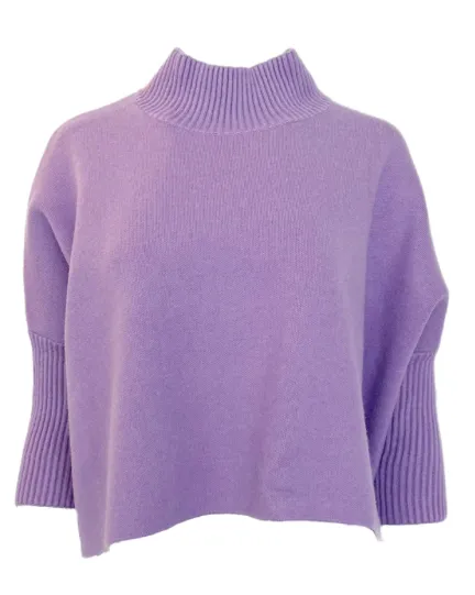 Lavender Aja Crop Sweater