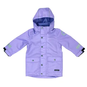 Lavender Spring Rain Parka-Style Jacket