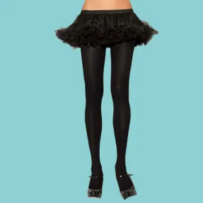 Leg Avenue Black Microfiber Tights