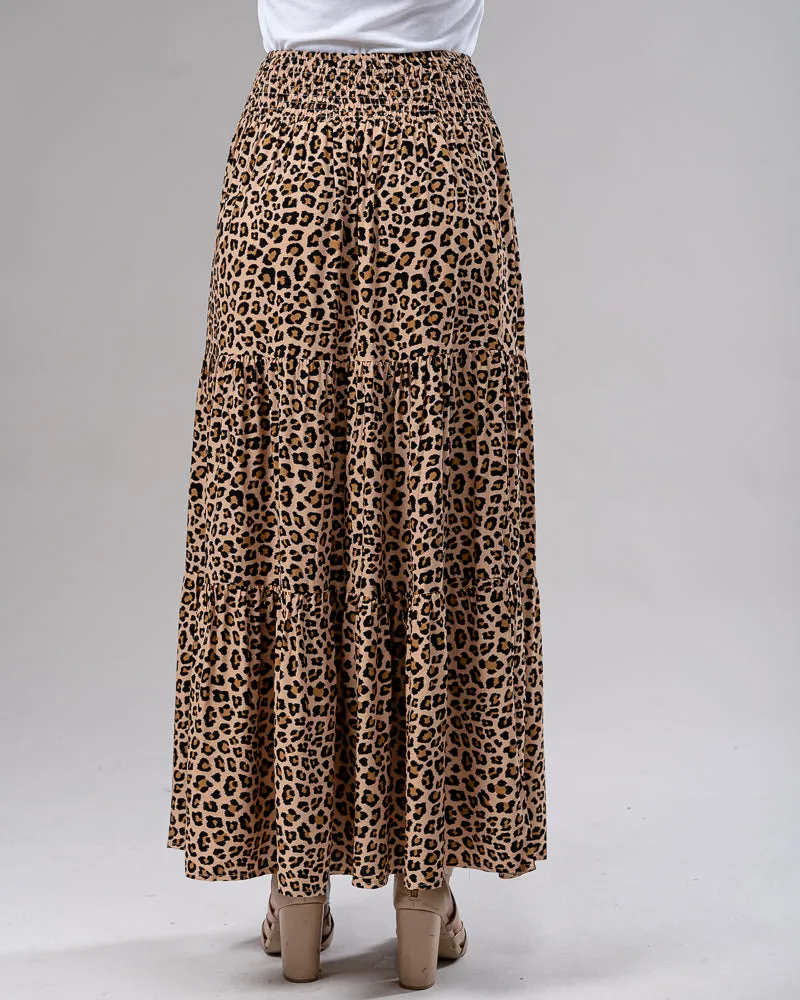 Leopard Maxi Skirt