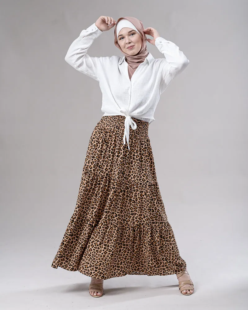 Leopard Maxi Skirt