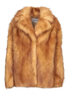 Light Brown Faux Fur Jacket