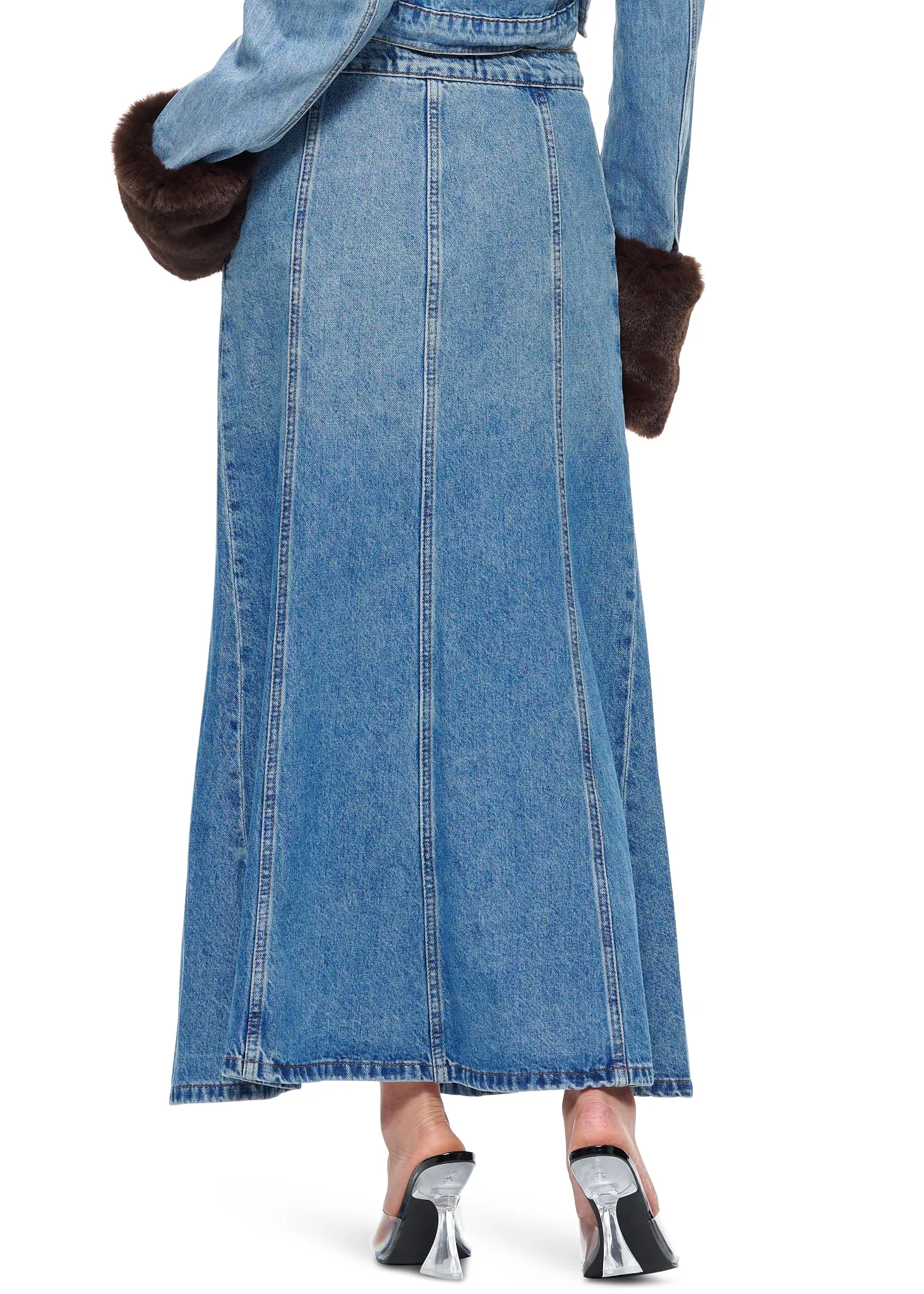 Lioness Wyoming Denim Skirt