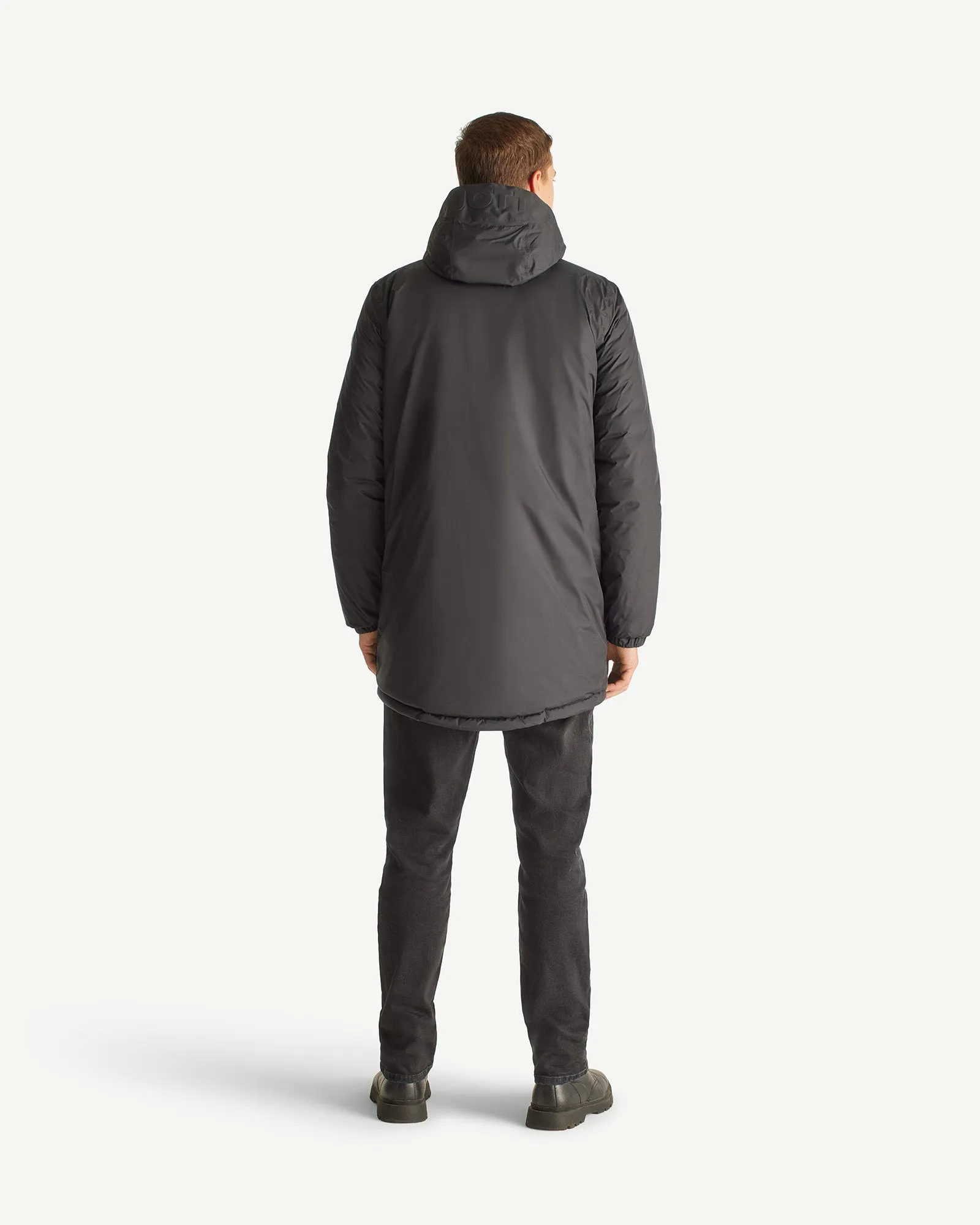 Long reversible hooded jacket Black Amsterdam 2.0