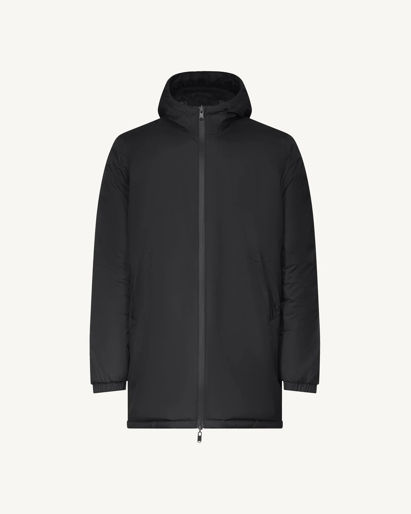 Long reversible hooded jacket Black Amsterdam 2.0