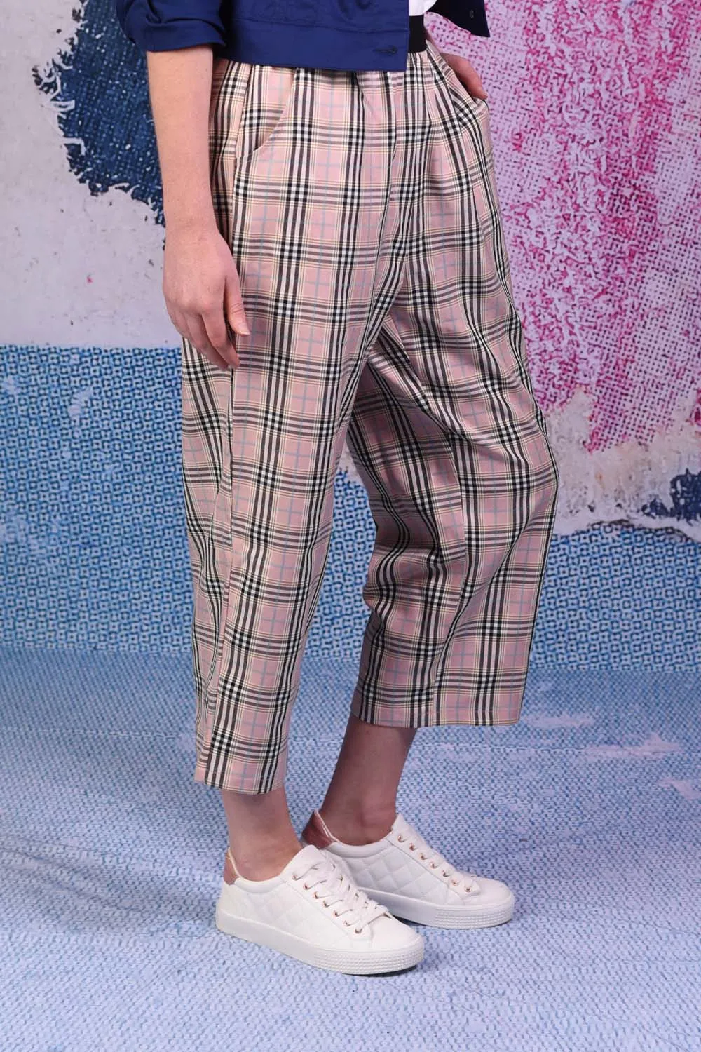 Luka Lilly Pants - Pink Plaid - SALE